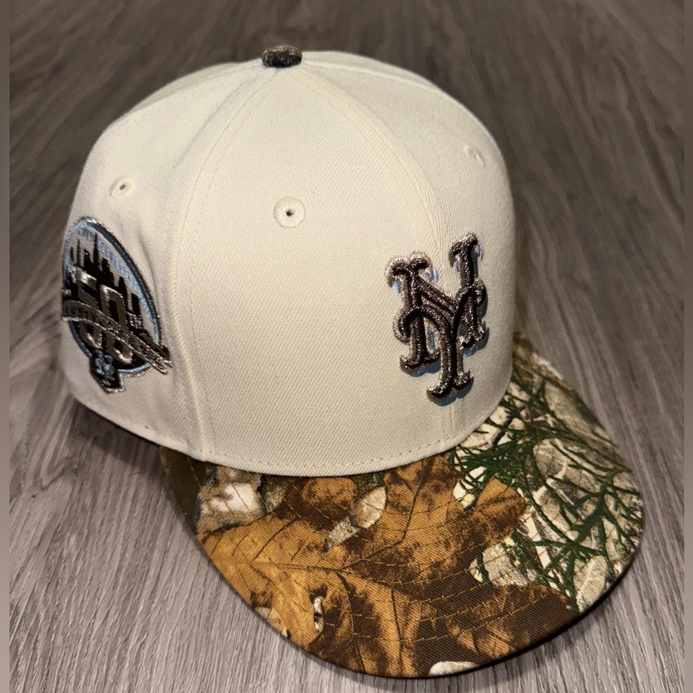 New Era Custom New York Mets Chrome/Real Tree 59fifty 7-1/2